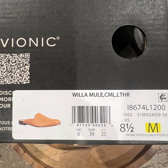 Vionic Tan Leather Mules - Picture 4 of 4